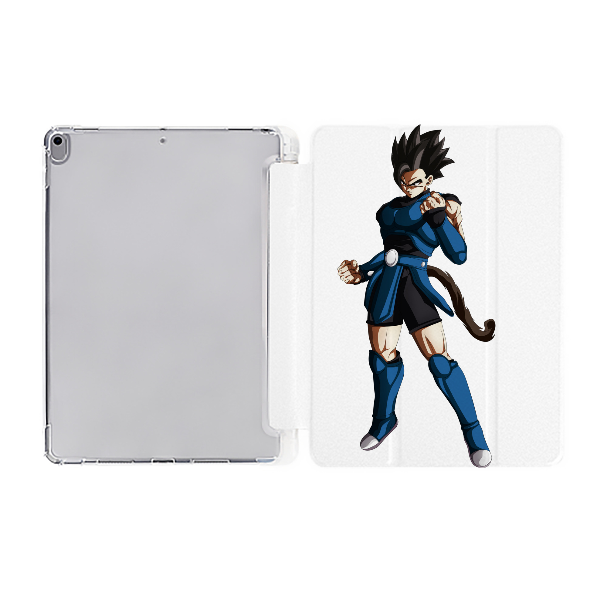 （画像用） ドラゴンボール 孫 悟飯（そんごはん）DRAGON BALL Son Gohan IPad ケース ペン収納付き 三つ折りスタンド PUレザー×シリコン 対応機種9.5/10.5/10.9インチ